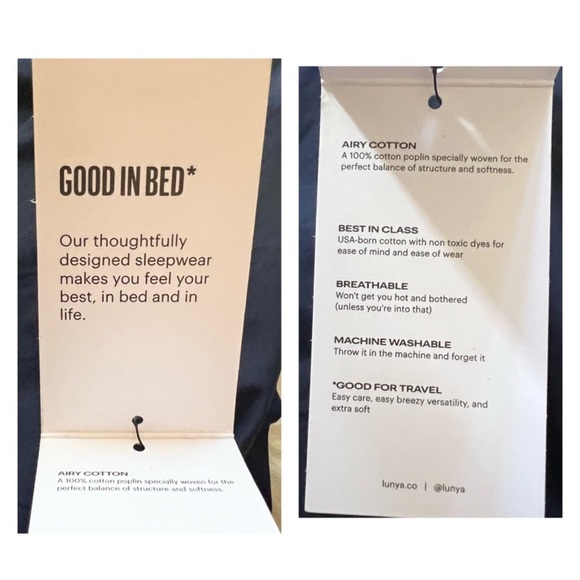 New! LUNYA Airy Cotton Long Sleeve Set PJ Pajamas LAST ONE! - Picture 14 of 15